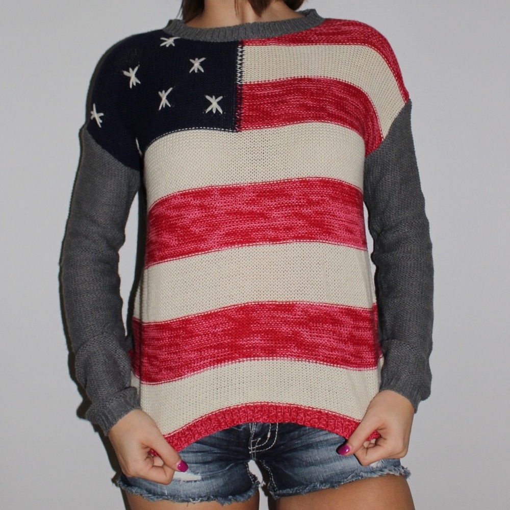 American flag sweater
